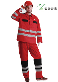 紅色防靜電工作服套裝TMDMSK-037 紅色防靜電工作服套裝TMDMSK-037